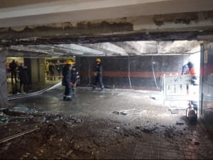 В подземном переходе под Майданом Незалежности обвалился потолок