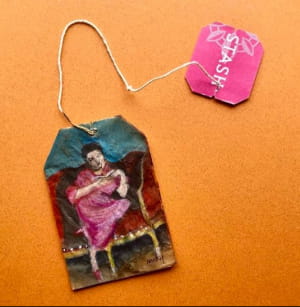 Малюнок на чайному пакетику