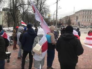 Акция в поддержку Беларуси