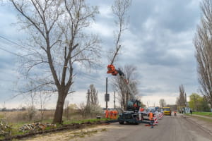 В Днепре впервые использовали телескопический манипулятор