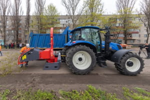 В Днепре впервые использовали телескопический манипулятор