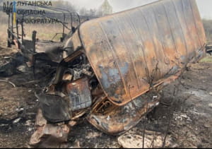 Подрыв автомобиля ВСУ в Луганской области