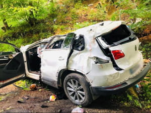 В Яремче автомобиль слетел в обрыв