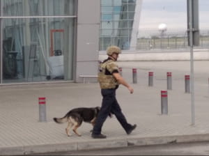 Сперы взорвали сумку со "взрывчаткой" во Львовском аэропорту
