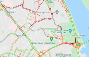 пробки на дорогах