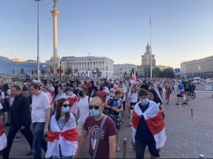 Підтримка білорусів на Майдані