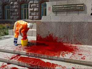 Акт вандализма не Крещатик