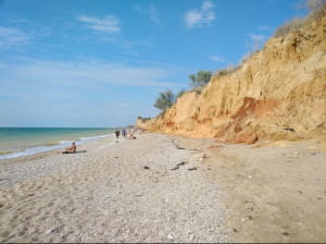 Зсув ґрунту в тимчасово окупованому Криму на нудистському пляжі 