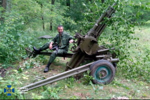 Задержанный боевик "ЛНР"