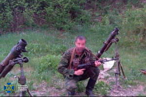 Задержанный боевик "ЛНР"