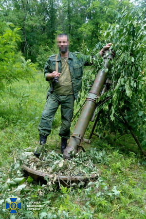 Задержанный боевик "ЛНР"