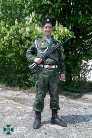 Задержанный боевик "ЛНР"