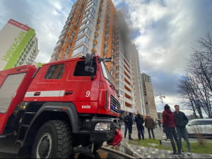 Пожар в Киеве