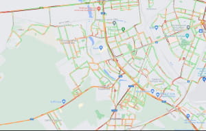 Пробки в Киеве по состоянию на 18: 00 вторника, 23 ноября 2021 года