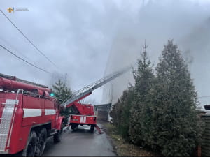 Пожар в Киевской области