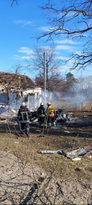 Обстріл сіл під Черніговом з "Градів"