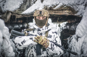 Лицо украинского воина