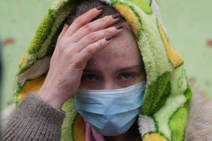 Рашисти обстріляли пологовий будинок у Маріуполі. Фото Мстислава Чернова та Євгена Малолєтки 