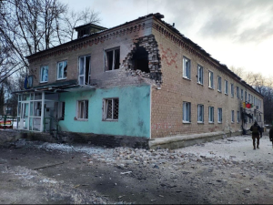 Обстріляна Авдіївка