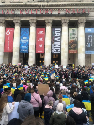 Мітинг у Варшаві на підтримку України, 25.03.2022
