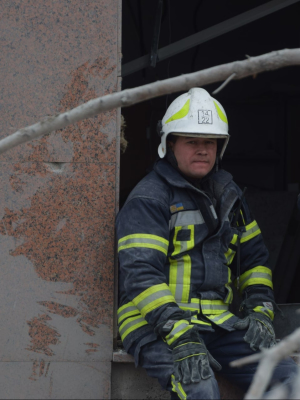 Зруйнована будівля ОДА в Миколаєві