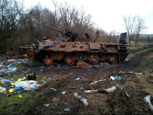 Знищена техніка рашистів