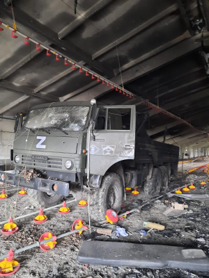 Знищена техніка рашистів