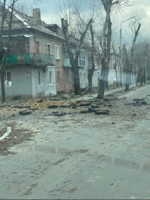 Наслідки обстрілу на Луганщині