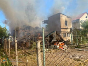 Последствия ракетного обстрела Одесской области 