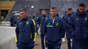 украинские футболисты в Кардифе