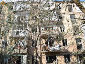 Наслідки ракетного удару по Миколаєву