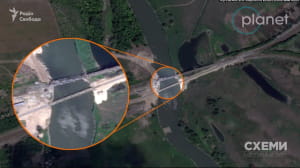 строительство переправы в районе Купянска