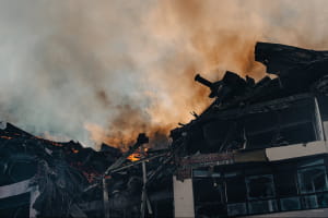 Удар рашистської ракети по житловому будинку. Київ, Шевченківський район