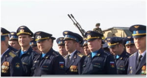 військовослужбовці з 52 гвардійського важкого бомбардувального авіаційного полку з Калузької області