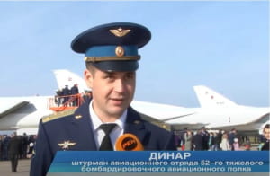 військовослужбовці з 52 гвардійського важкого бомбардувального авіаційного полку з Калузької області