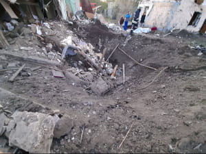 Наслідки ворожого обстрілу села Запорізького району