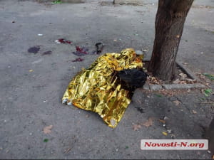 Обстрел остановки в Николаеве