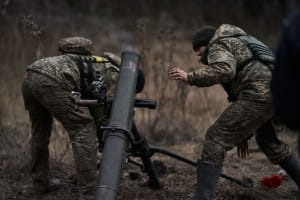 Мінометники ЗСУ під Бахмутом. Фото: Константин та Влада Ліберови