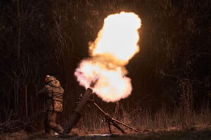 Мінометники ЗСУ під Бахмутом. Фото: Константин та Влада Ліберови