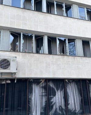 удар по Палацу Україна