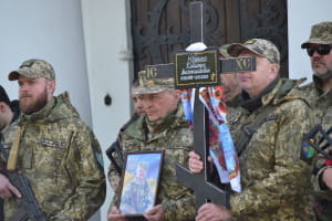 Прощання із загиблими українськими захисниками