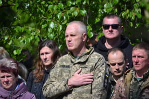 Прощання із загиблими українськими захисниками