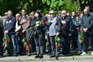 Прощання із загиблими українськими захисниками