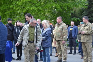 Прощання із загиблими українськими захисниками