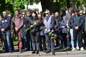Прощання із загиблими українськими захисниками