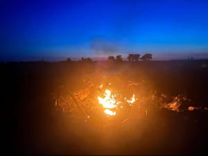 Наслідки падіння уламків на Київщині