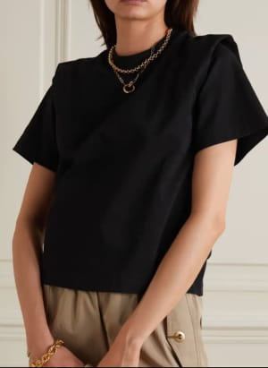 футболка з великими наплічниками