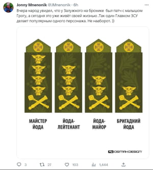 Залужный и нашивка