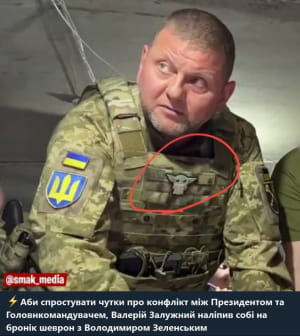 Залужный и нашивка