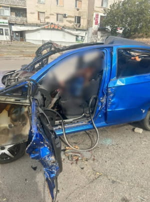 Обстріл авто у Бериславі